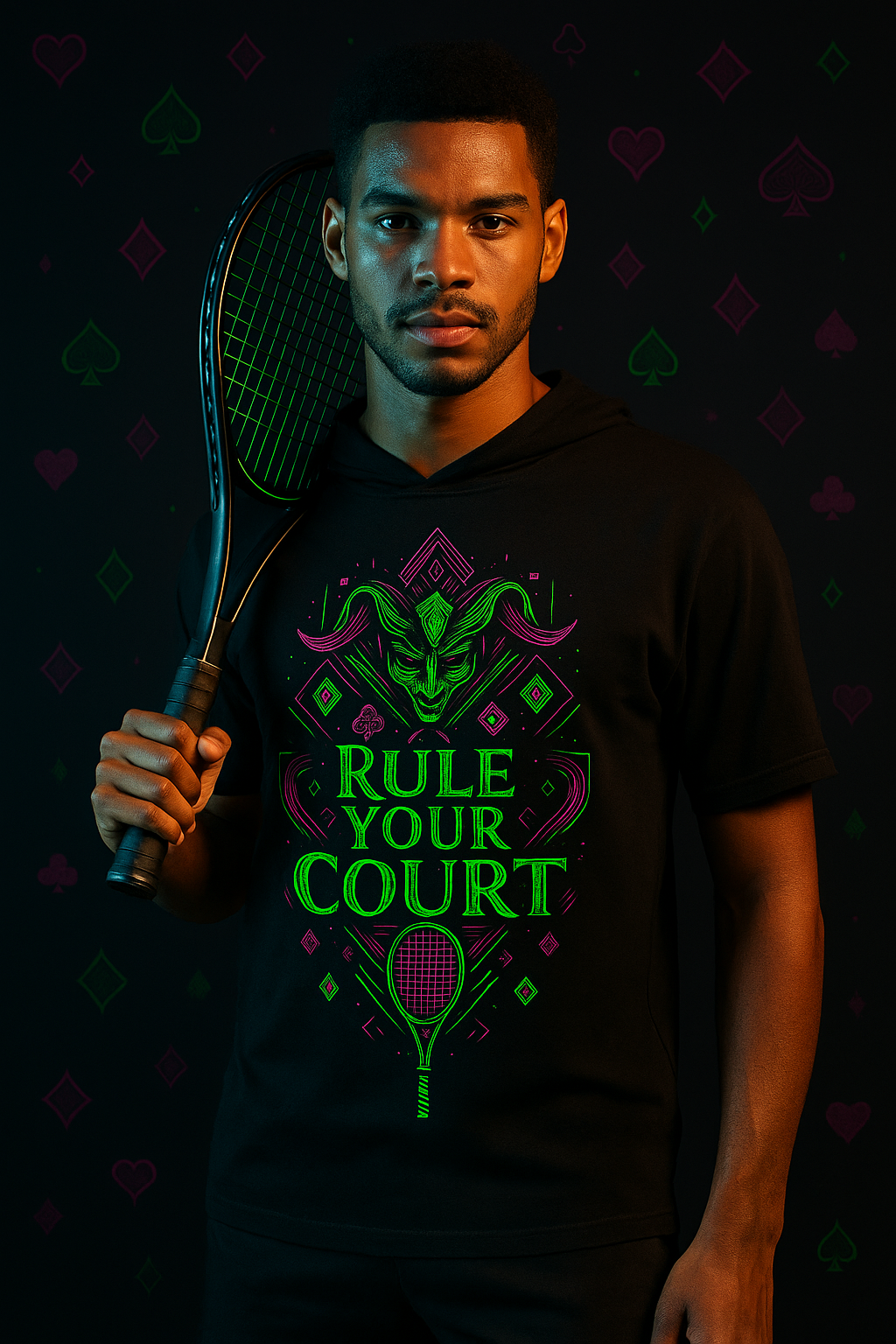 Rule Your Court Joker Tennis Unisex T-shirt