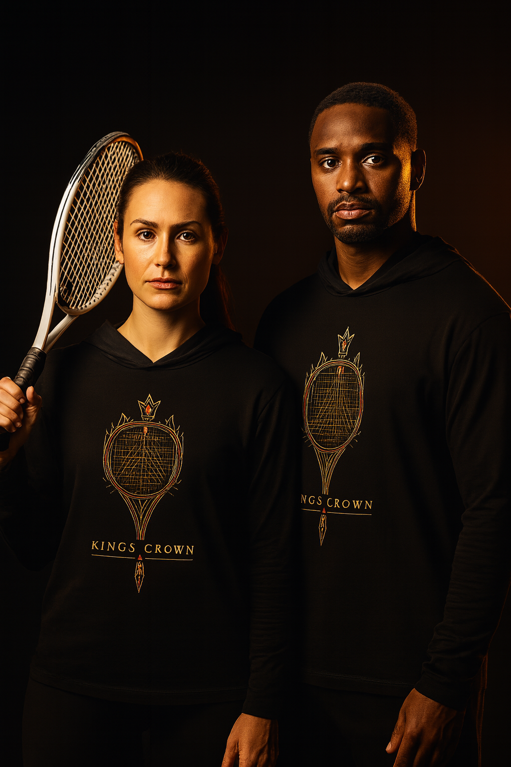 Kings Crown Tennis Hooded long-sleeve tee